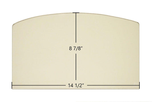 Ceramic Replacement Glass for US Stove Country Hearth 2500 / 2000 Archtop Ceramic Glass Panel | 14 1/2" x 8 7/8" | Part #891131 - 14 1/2" x 8 7/8" Archtop
