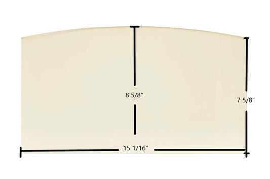 Ceramic Replacement Glass for US Stove Defender II US1100E Ceramic Glass Panel | 15 1/16" x 8 5/8" | Part #893159 - 15 1/16" x 8 5/8"