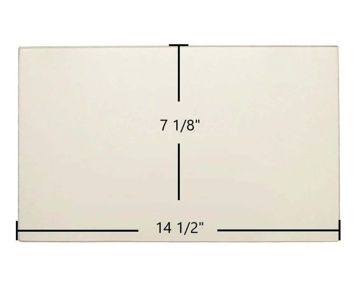 Ceramic Replacement Glass for US Stove Forester 3500 / 3500PB Ceramic Glass Panel | 14 1/2" x 7 1/8" | Part #891698 - 14 1/2" x 7 1/8"