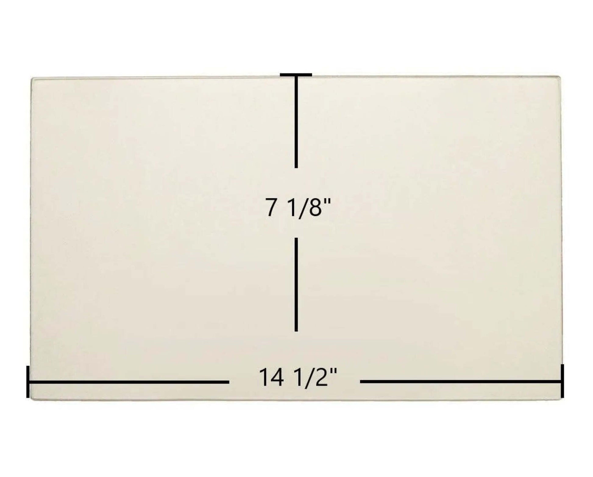 Ceramic Replacement Glass for US Stove Forester 3500 / 3500PB Ceramic Glass Panel | 14 1/2" x 7 1/8" | Part #891698 - 14 1/2" x 7 1/8"