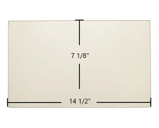 Ceramic Replacement Glass for US Stove Forester 3500 / 3500PB Ceramic Glass Panel | 14 1/2" x 7 1/8" | Part #891698 - 14 1/2" x 7 1/8"