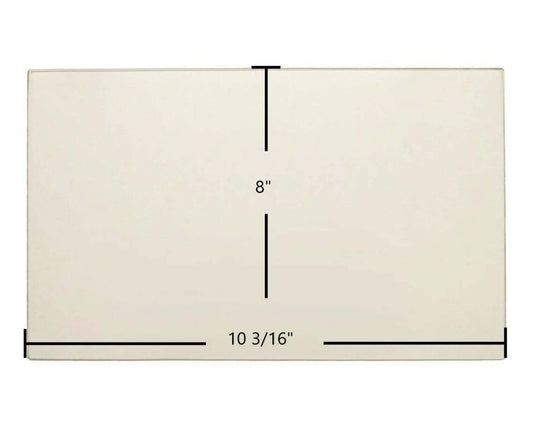 Ceramic Replacement Glass for US Stove Forester 5824 / Vogelzang 450ELG Series Ceramic Glass Panel | 10 3/16" x 8" | Part #88140 - 10 3/16" x 8"