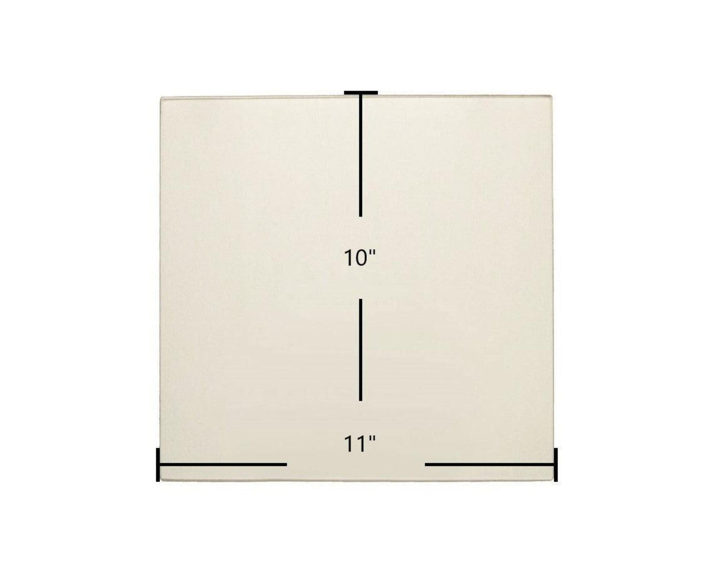 Ceramic Replacement Glass for US Stove Insert 4300 / 4301 / 4303 Ceramic Glass Panel | 11" x 10" | Part #89115 - 11" x 10"