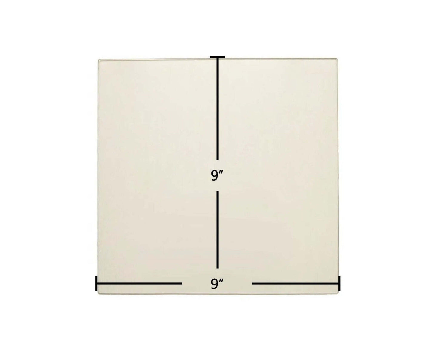 Ceramic Replacement Glass for US Stove Tri-Star 25-5670 Ceramic Glass Panel | 9" x 9" | Part #USSC_AC_G9 - 9" x 9"