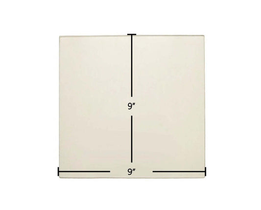 Ceramic Replacement Glass for US Stove Tri-Star 25-5670 Ceramic Glass Panel | 9" x 9" | Part #USSC_AC_G9 - 9" x 9"
