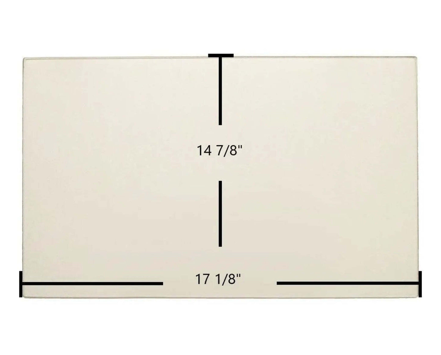 Ceramic Replacement Glass for Valcourt Beaumont FP2S06 / Westmount / Montcalm Ceramic Glass Panel | 17 1/8" x 14 7/8" | Part #VA2051J - 17 1/8" x 14 7/8"