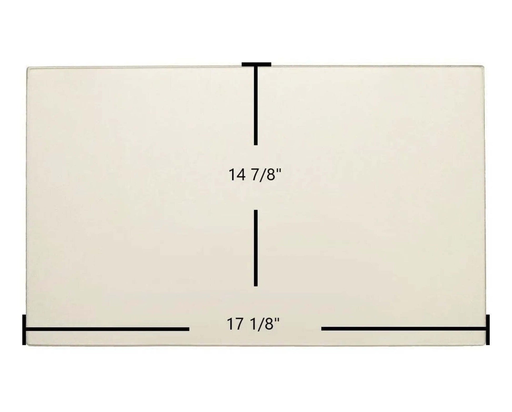 Ceramic Replacement Glass for Valcourt Beaumont FP2S06 / Westmount / Montcalm Ceramic Glass Panel | 17 1/8" x 14 7/8" | Part #VA2051J - 17 1/8" x 14 7/8"
