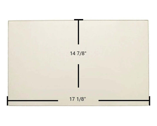 Ceramic Replacement Glass for Valcourt Beaumont FP2S06 / Westmount / Montcalm Ceramic Glass Panel | 17 1/8" x 14 7/8" | Part #VA2051J - 17 1/8" x 14 7/8"