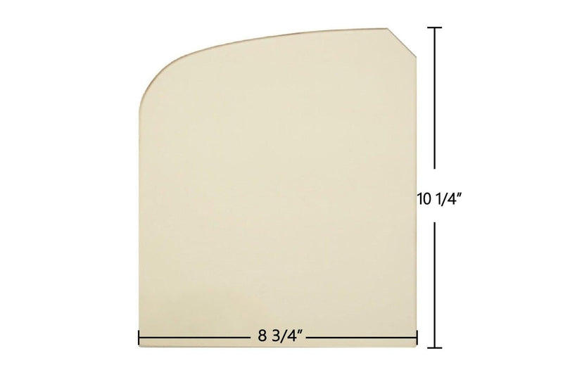 Ceramic Replacement Glass for Vermont Castings Encore Flexburn 2040 | Left Door Ceramic Glass Panel with Notch | 8 3/4" x 10 1/4" | Part #3000-5300 - 8 3/4" x 10 1/4"