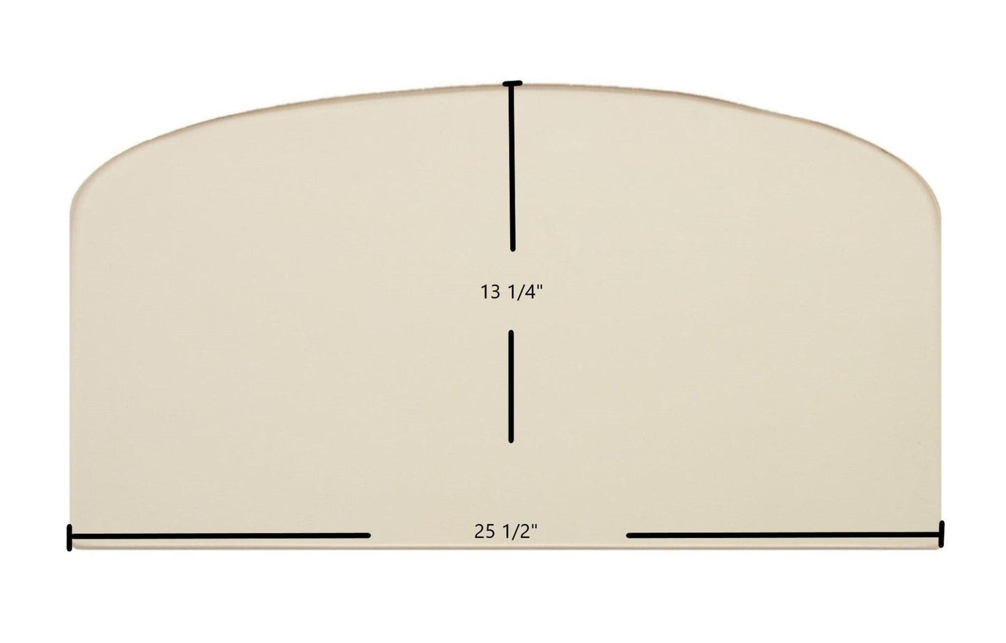 Ceramic Replacement Glass for Vermont Castings EWF30 Ceramic Glass Panel | 25 1/2" x 13 1/4" | Part #200-08684 - 25 1/2" x 13 1/4"