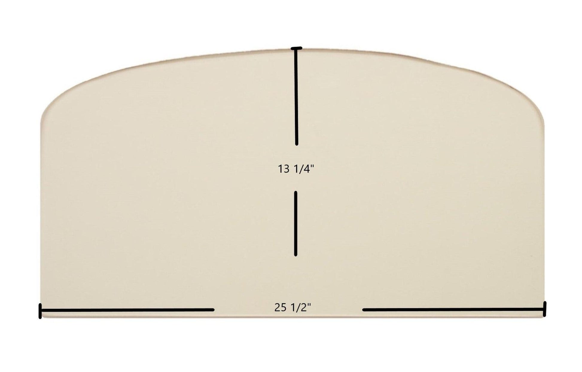 Ceramic Replacement Glass for Vermont Castings EWF30 Ceramic Glass Panel | 25 1/2" x 13 1/4" | Part #200-08684 - 25 1/2" x 13 1/4"