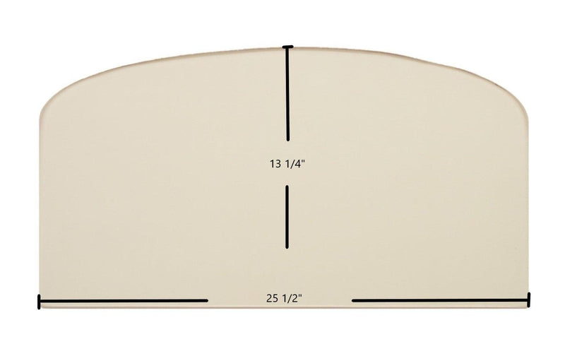 Ceramic Replacement Glass for Vermont Castings EWF30 Ceramic Glass Panel | 25 1/2" x 13 1/4" | Part #200-08684 - 25 1/2" x 13 1/4"
