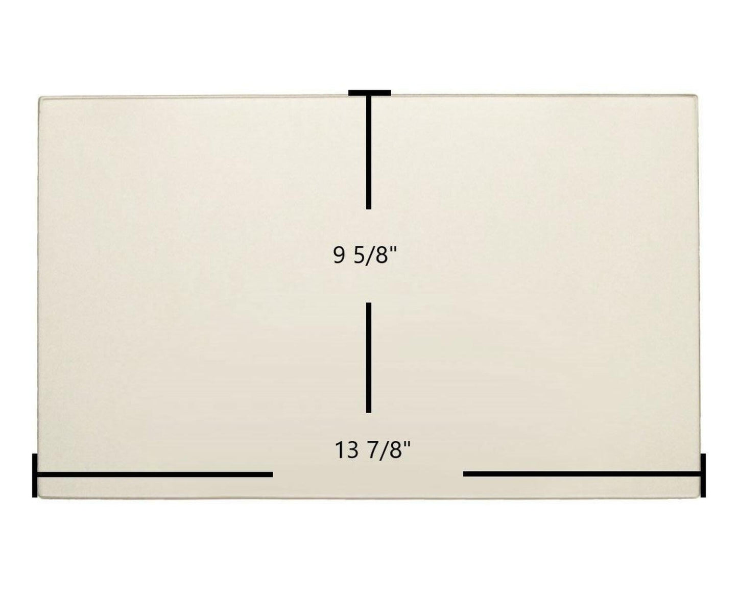 Ceramic Replacement Glass for Vermont Castings Fireplace Insert Ceramic Glass Panel | 13 7/8" x 9 5/8" | Part #140-1160 - 13 7/8" x 9 5/8"