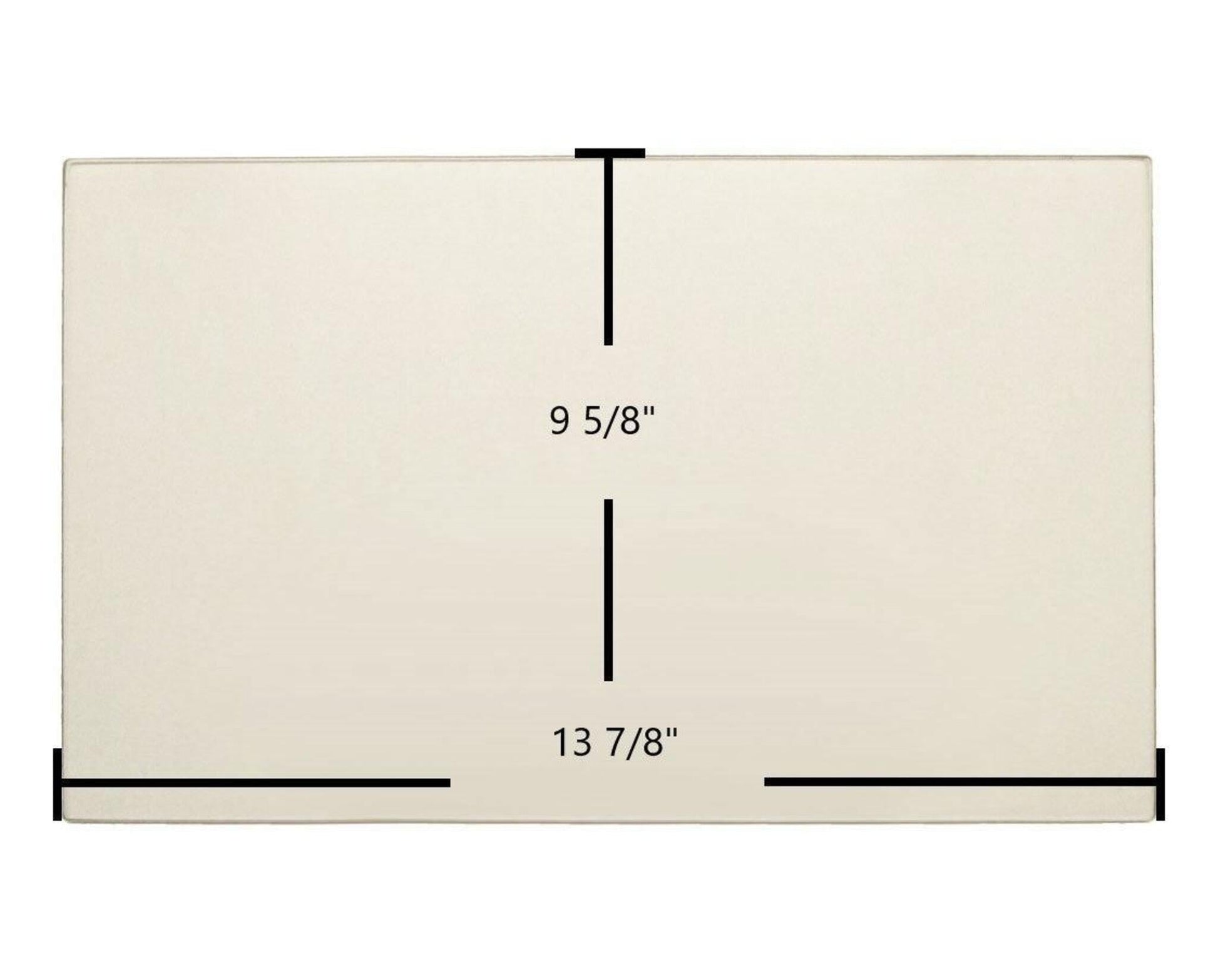 Ceramic Replacement Glass for Vermont Castings Fireplace Insert Ceramic Glass Panel | 13 7/8" x 9 5/8" | Part #140-1160 - 13 7/8" x 9 5/8"