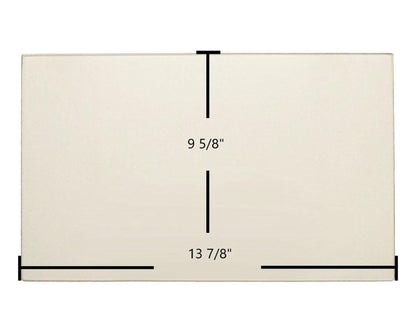 Ceramic Replacement Glass for Vermont Castings Fireplace Insert Ceramic Glass Panel | 13 7/8" x 9 5/8" | Part #140-1160 - 13 7/8" x 9 5/8"