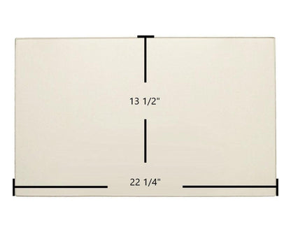 Ceramic Replacement Glass for Vermont Castings WinterWarm Large Fireplace Insert Ceramic Glass Panel | 22 1/4" x 13 1/2" | Part #500-2617 - 22 1/4" x 13 1/2"