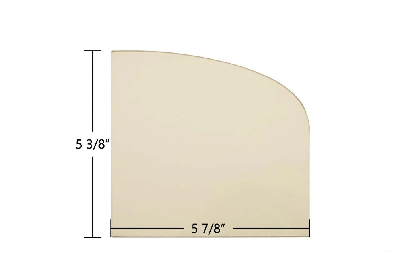 Ceramic Replacement Glass for Vermont Castings Intrepid II 2070 / 1308 Ceramic Glass Panel | 5 7/8" x 5 3/8" | Part #140-1153 / 140-1154 - 5 7/8" x 5 3/8"