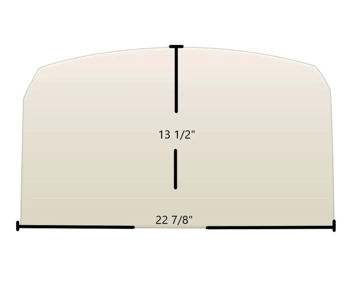 Ceramic Replacement Glass for Vermont Castings Montpelier II Ceramic Glass Panel | 22 7/8" x 13 1/2" - 22 7/8" x 13 1/2"