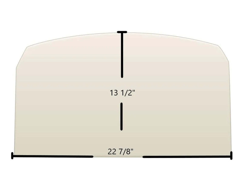 Ceramic Replacement Glass for Vermont Castings Montpelier II Ceramic Glass Panel | 22 7/8" x 13 1/2" - 22 7/8" x 13 1/2"
