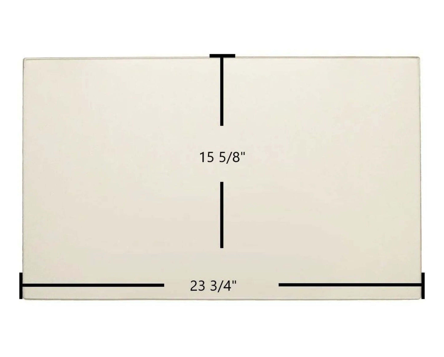 Ceramic Replacement Glass for Vermont Castings Radiance Gas Stove Ceramic Glass Panel | 23 3/4" x 15 5/8" | Part #1601290A - 23 3/4" x 15 5/8"