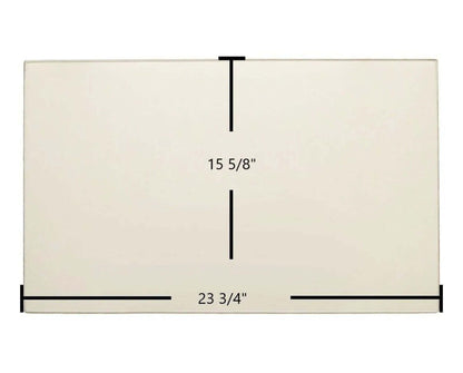 Ceramic Replacement Glass for Vermont Castings Radiance Gas Stove Ceramic Glass Panel | 23 3/4" x 15 5/8" | Part #1601290A - 23 3/4" x 15 5/8"