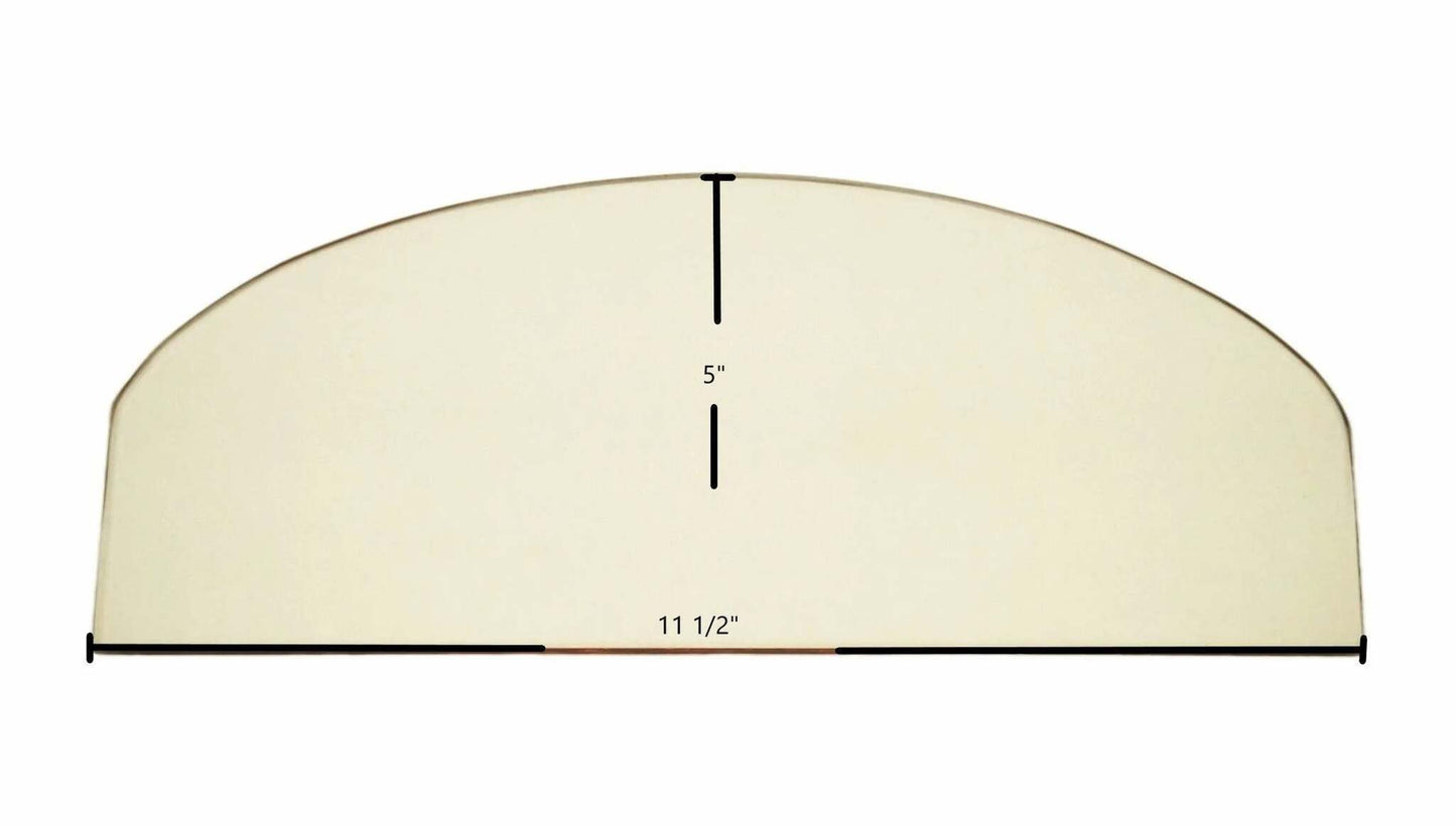 Ceramic Replacement Glass for Vermont Castings Resolute Single Door Ceramic Glass Panel | 11 1/2" x 5" - 11 1/2" x 5"