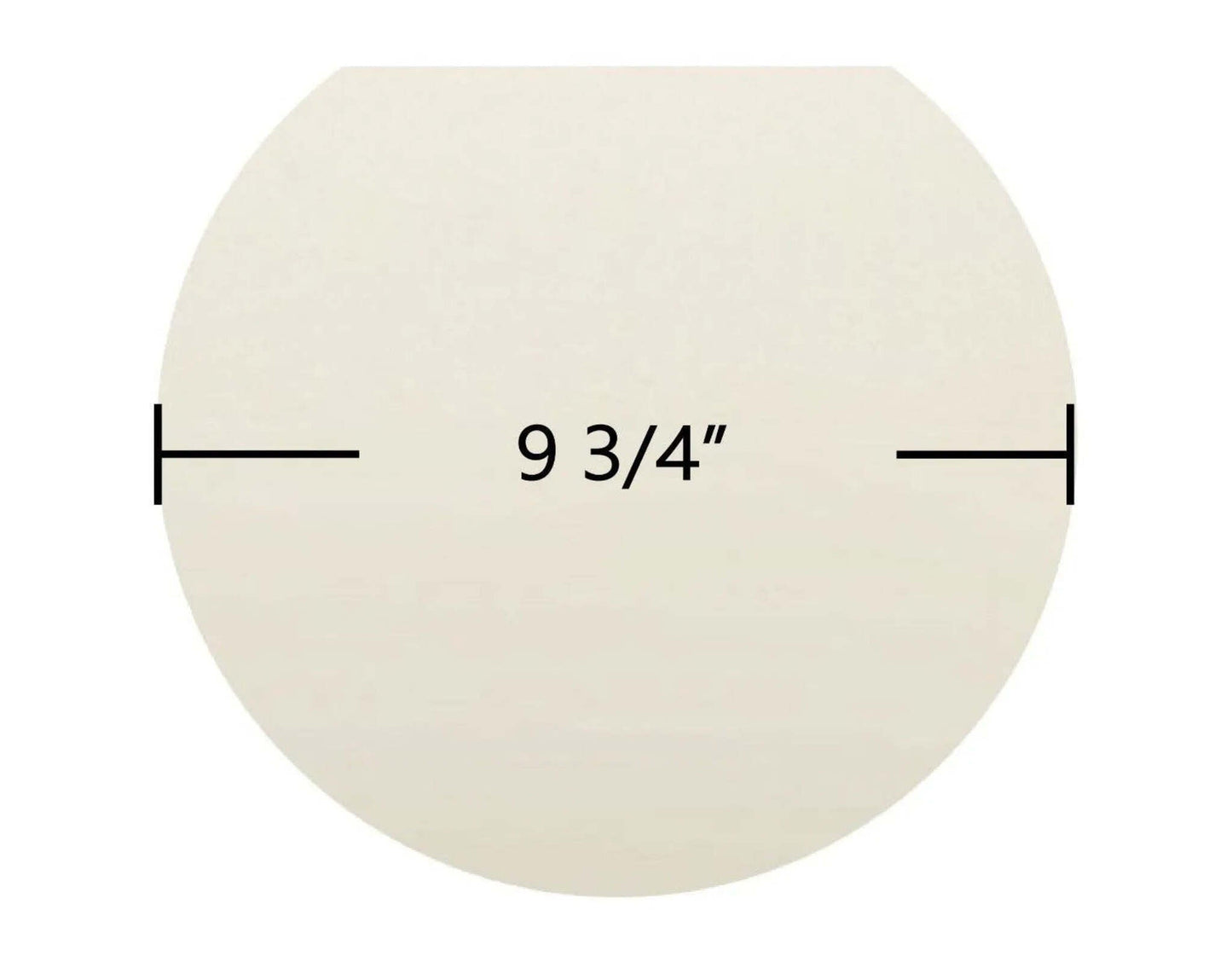 Ceramic Replacement Glass for Vermont Iron The Elm Round Ceramic Glass Panel | 9 3/4" Diameter | Part #219 Round