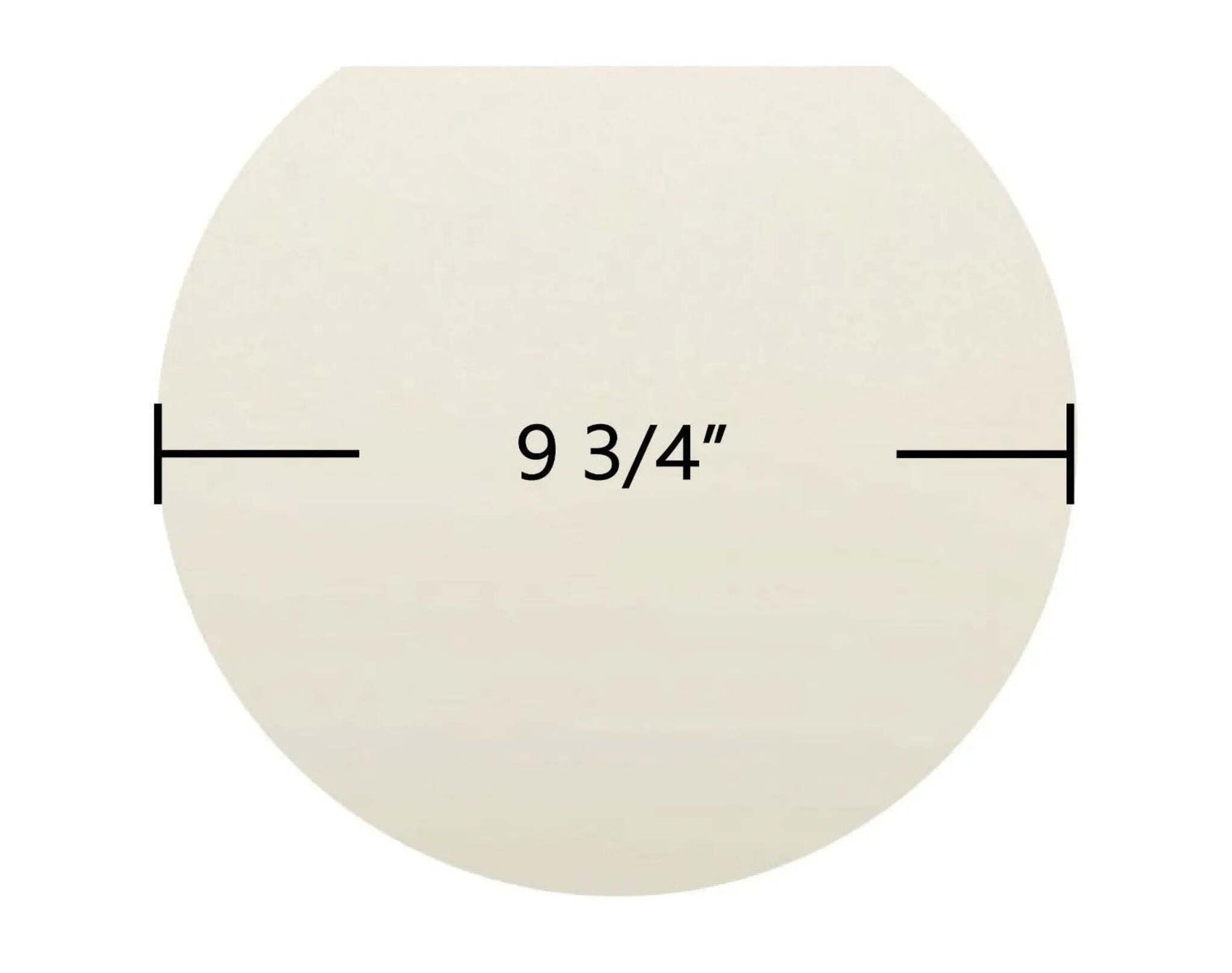 Ceramic Replacement Glass for Vermont Iron The Elm Round Ceramic Glass Panel | 9 3/4" Diameter | Part #219 Round