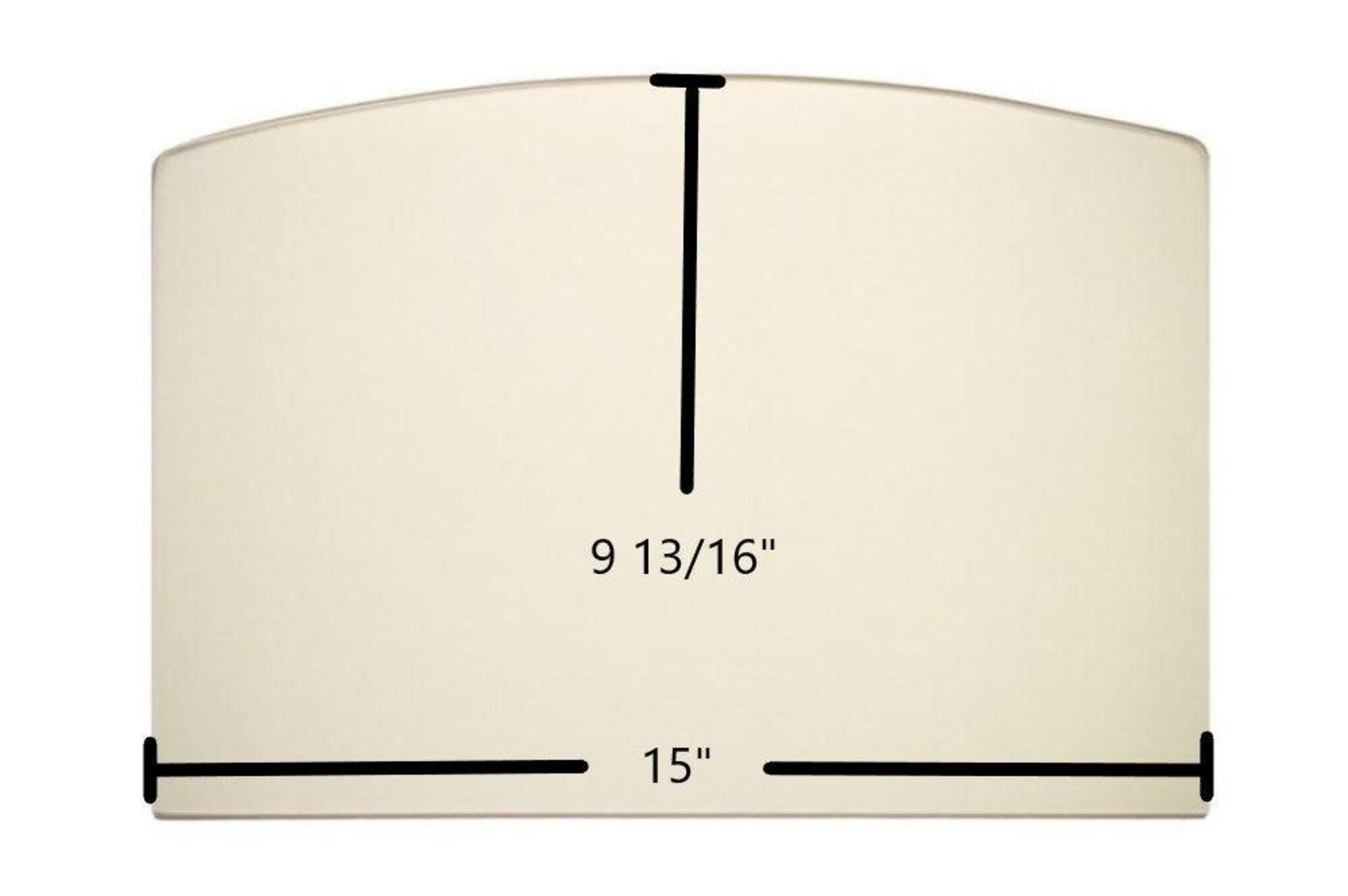 Ceramic Replacement Glass for Vogelzang / Ashley / US Stove Archtop Ceramic Glass Panel | 9 13/16" x 15" | Part #892270 - 9 13/16" x 15" Archtop