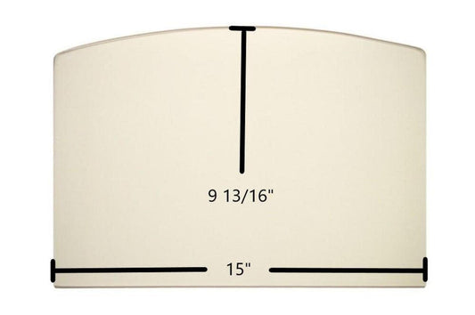 Ceramic Replacement Glass for Vogelzang / Ashley / US Stove Archtop Ceramic Glass Panel | 9 13/16" x 15" | Part #892270 - 9 13/16" x 15" Archtop