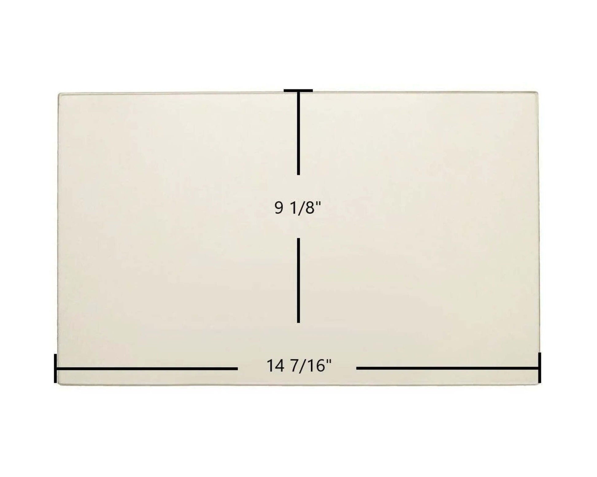 Ceramic Replacement Glass for Vogelzang Colonial TR004 Ceramic Glass Panel | 14 7/16" x 9 1/8" | Part #04-27 - 14 7/16" x 9 1/8"
