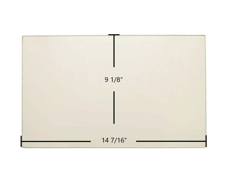 Ceramic Replacement Glass for Vogelzang Colonial TR004 Ceramic Glass Panel | 14 7/16" x 9 1/8" | Part #04-27 - 14 7/16" x 9 1/8"