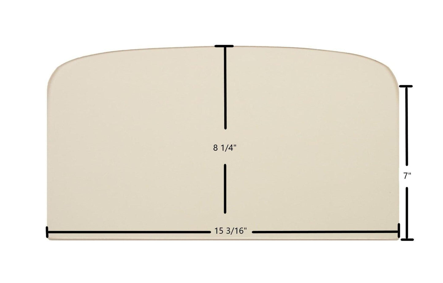 Ceramic Replacement Glass for Vogelzang Defender TR001 Ceramic Glass Panel | 15 3/16" x 8 1/4" | Part #1B-19 - 15 3/16" x 8 1/4"