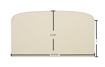 Ceramic Replacement Glass for Vogelzang Defender TR001 Ceramic Glass Panel | 15 3/16" x 8 1/4" | Part #1B-19 - 15 3/16" x 8 1/4"