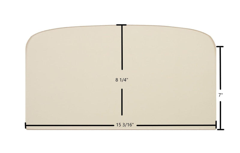 Ceramic Replacement Glass for Vogelzang Defender TR001 Ceramic Glass Panel | 15 3/16" x 8 1/4" | Part #1B-19 - 15 3/16" x 8 1/4"