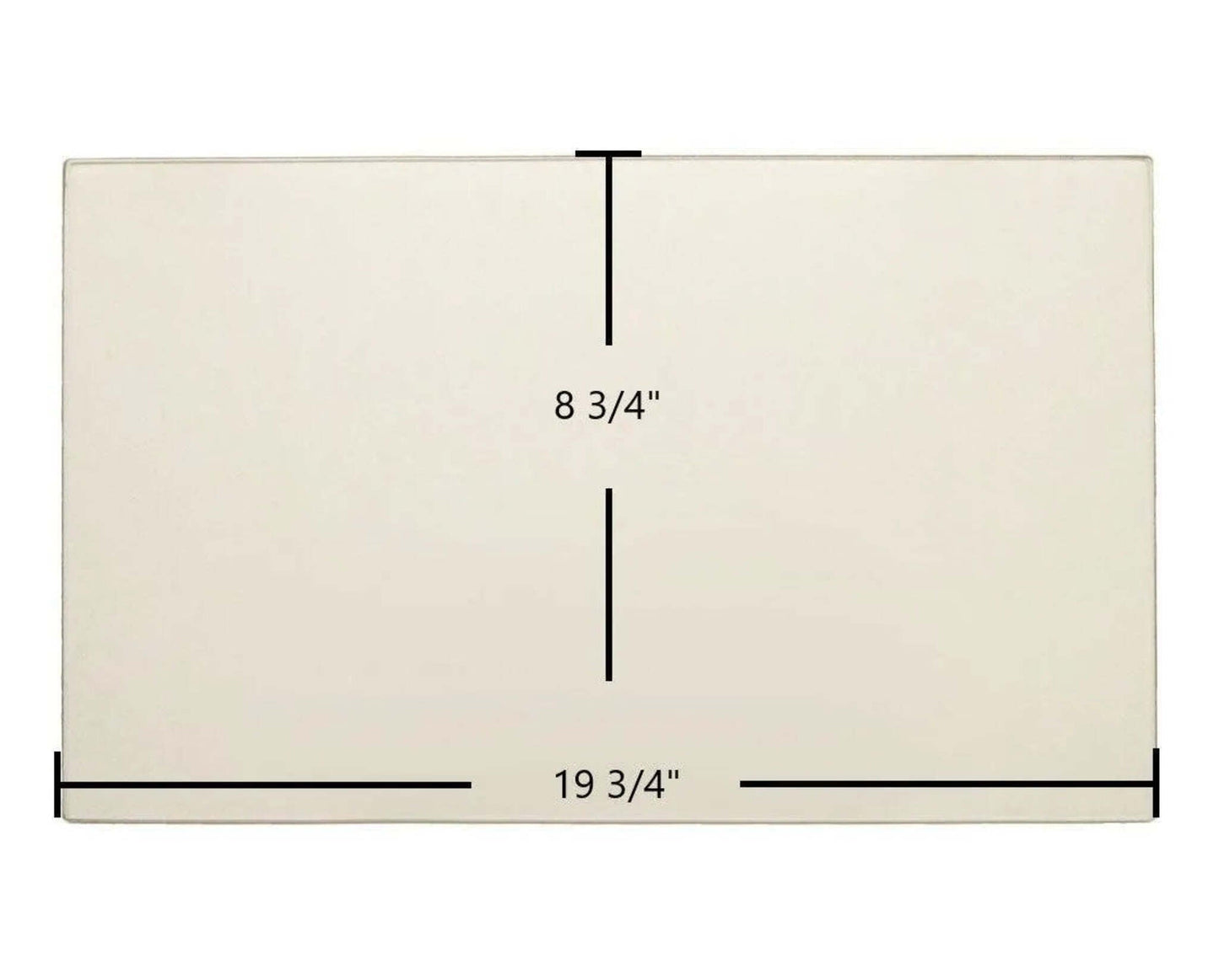 Ceramic Replacement Glass for Vogelzang Mountaineer Ceramic Glass Panel VG650ELG | 19 3/4" x 8 3/4" | Part #650-10 - 19 3/4" x 8 3/4"