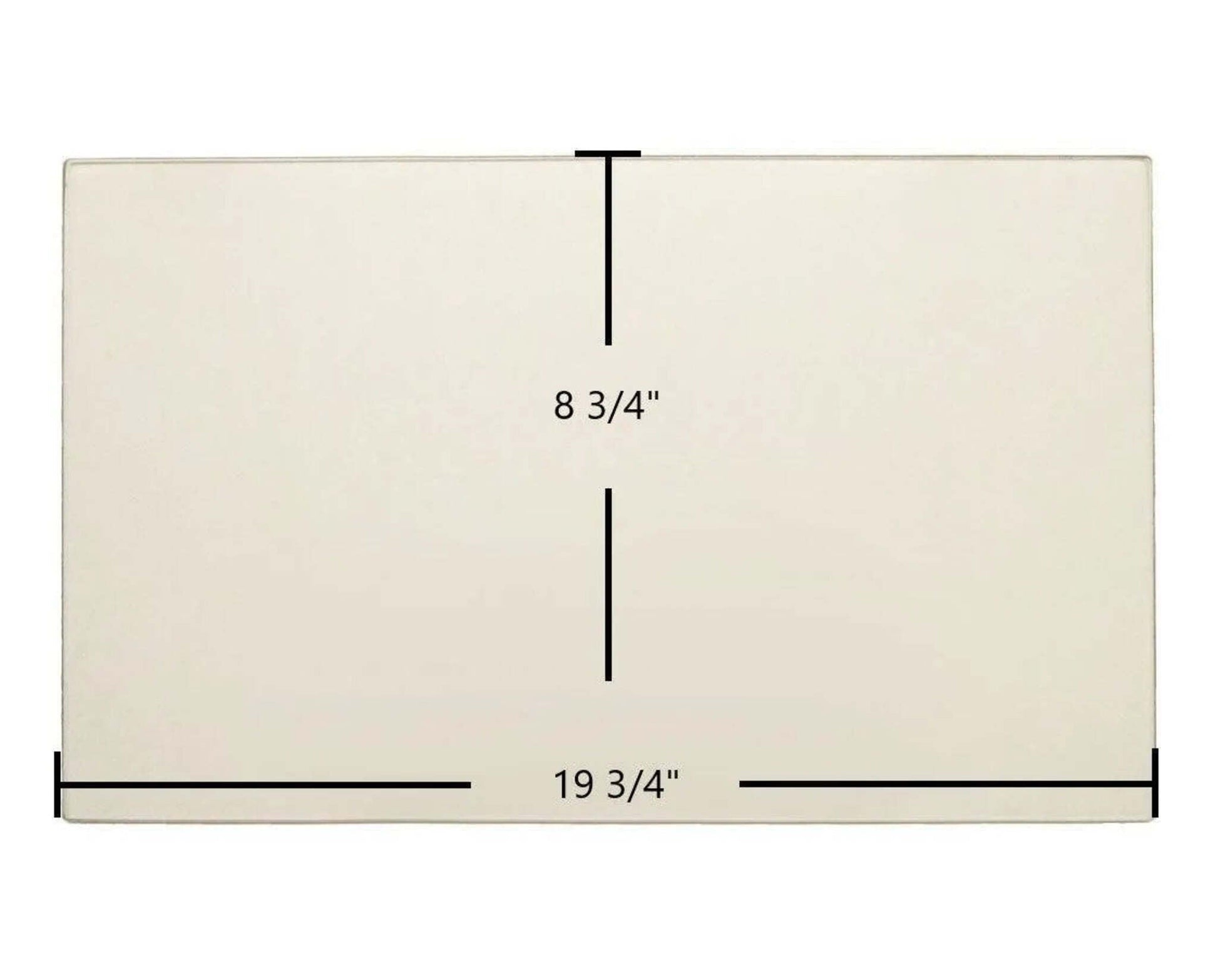Ceramic Replacement Glass for Vogelzang Mountaineer Ceramic Glass Panel VG650ELG | 19 3/4" x 8 3/4" | Part #650-10 - 19 3/4" x 8 3/4"
