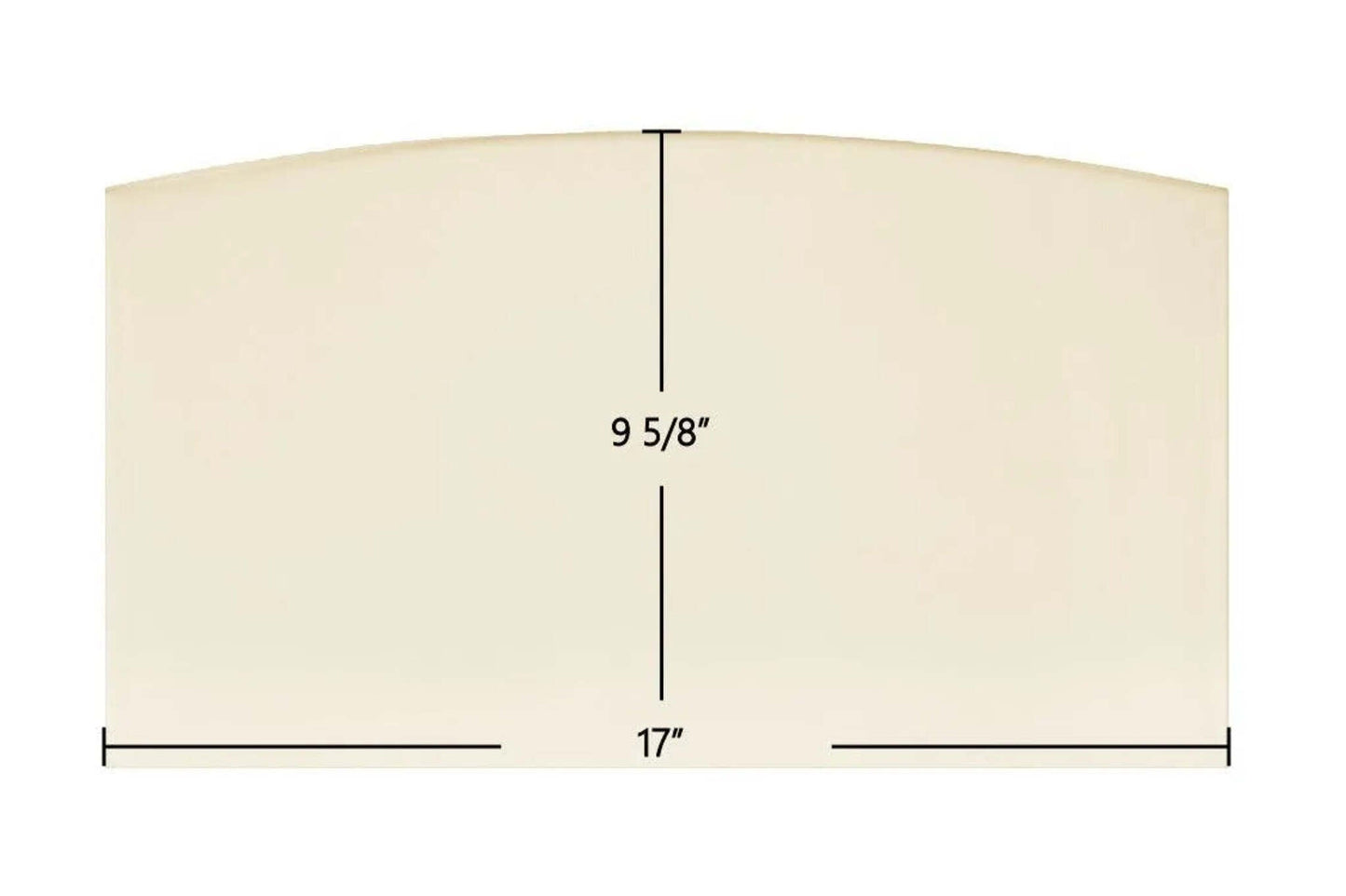 Ceramic Replacement Glass for Vogelzang Performer TR009 Ceramic Glass Panel | 17" x 9 5/8" | Part #09-16, 09-14 - 17" x 9 5/8"