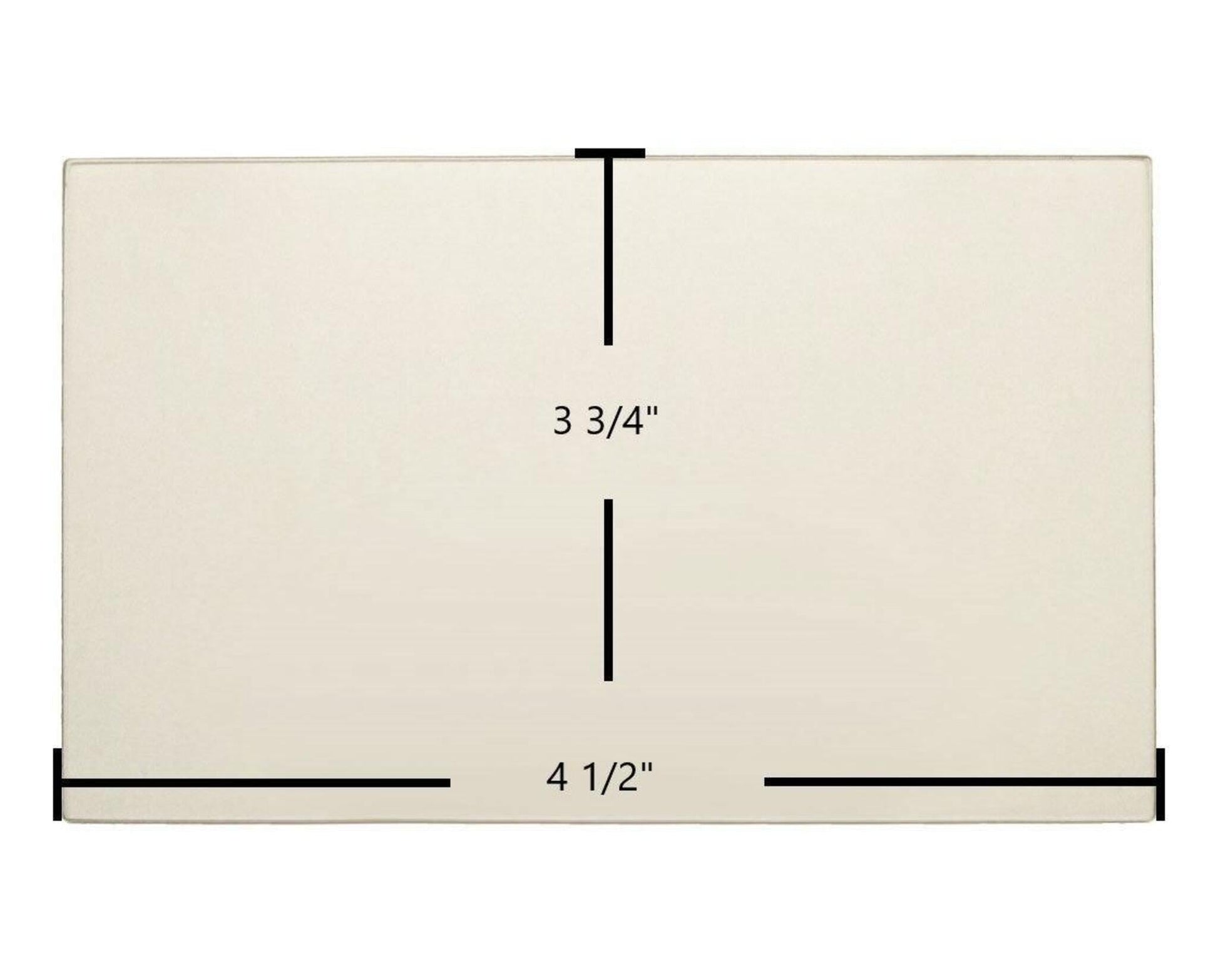 Ceramic Replacement Glass for Vogelzang TR008 Durango (VG150) Ceramic Glass Panel | 4 1/2" x 3 3/4" | Part #08-46 / 892544 - 4 1/2" x 3 3/4"